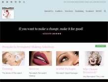 Tablet Screenshot of permatechmakeup.com